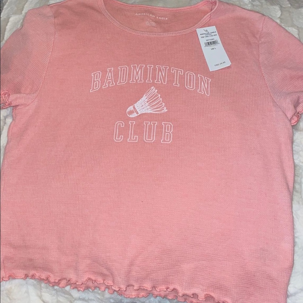 New with tags Pink American eagle crop top